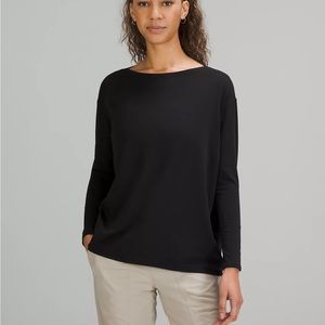 Rare Color! Back in Action Long-Sleeve Shirt Lululemon size 10 light beige